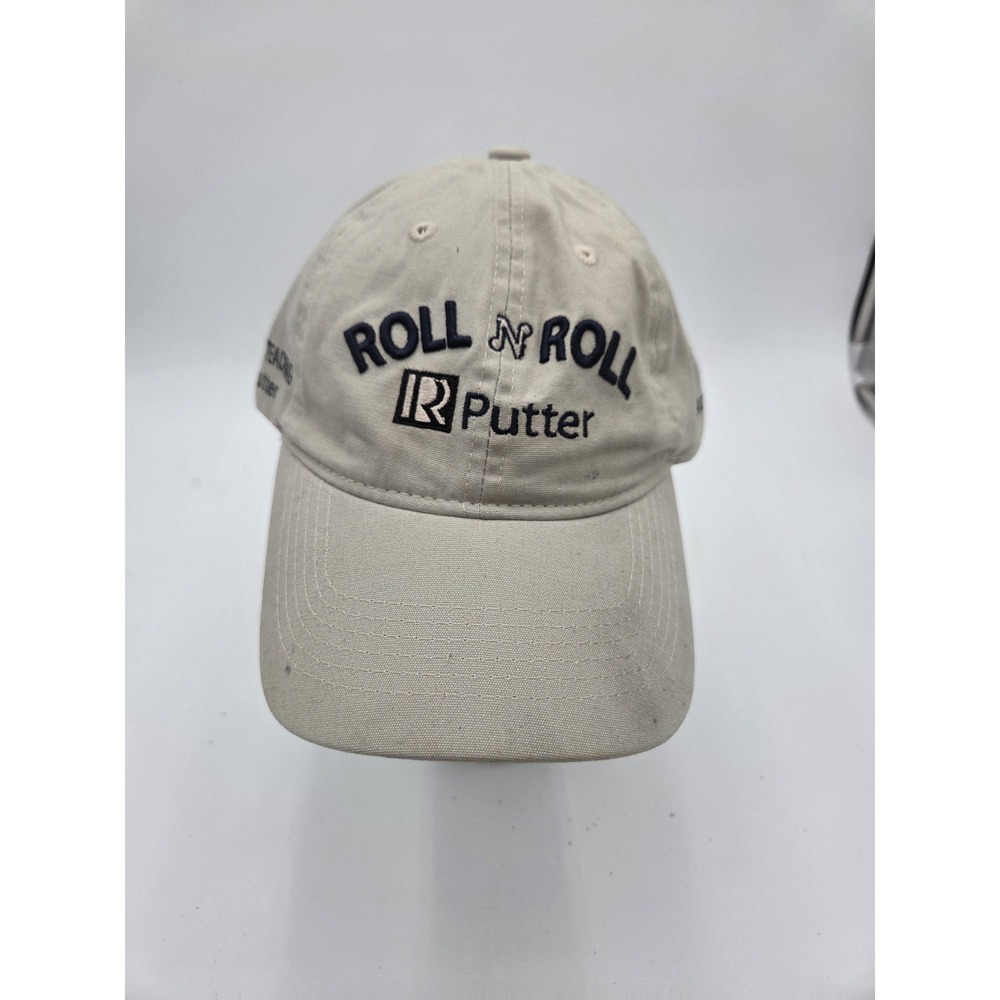 City‎ Hunter Roll N Roll Putter Golf Baseball Hat Tan Adjustable Strapback Cap
